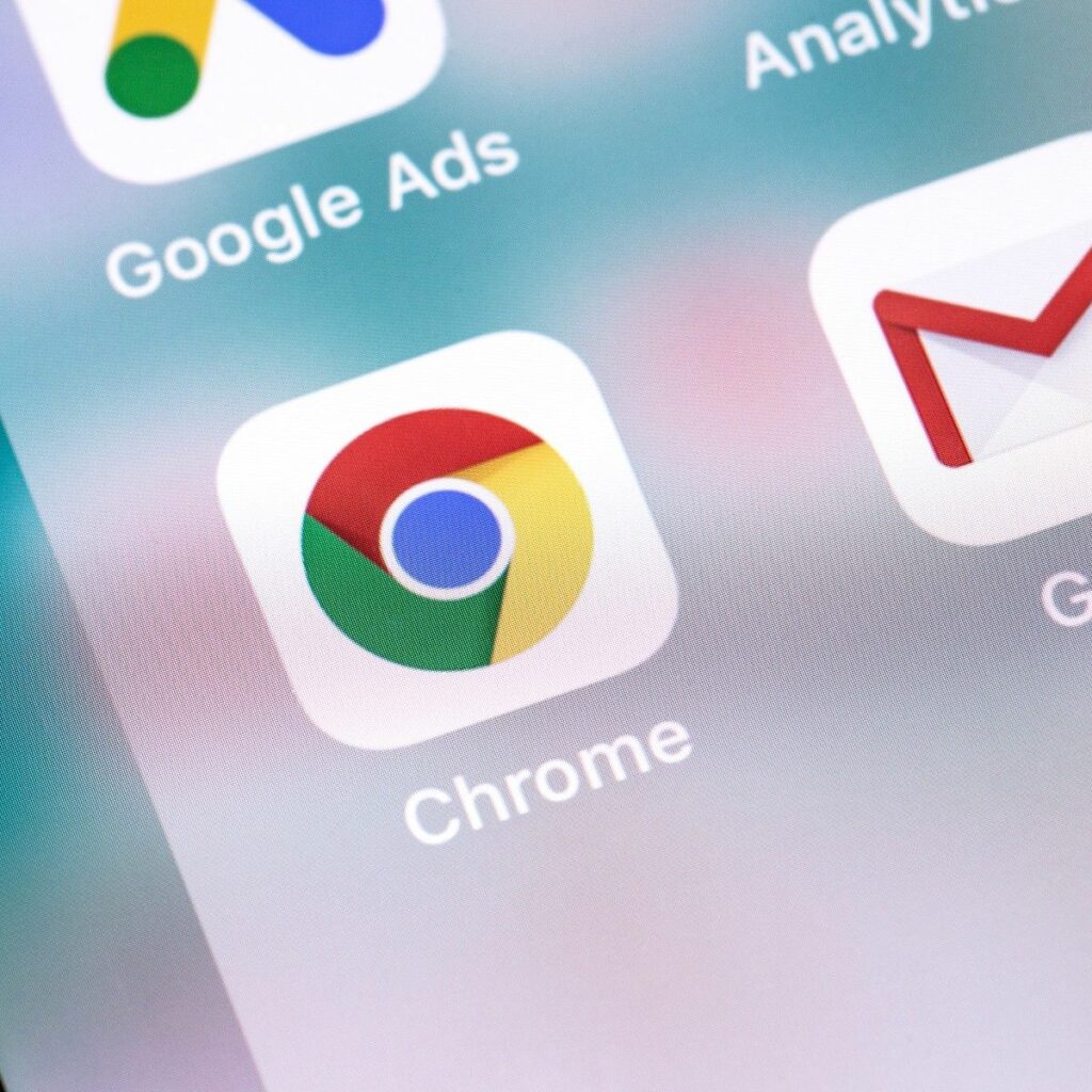Abra o navegador Chrome no seu dispositivo Android BC Game.
